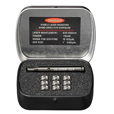 MidTen Bore Sighting Laser 223 5.56mm/ 9mm/12 Gauge with Extra Batteries - $7.14 w/code "POXAW7PL" + FREE Shipping