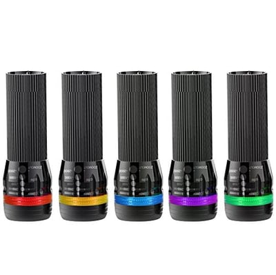 Kootek 5 Pack Zoomable 150 Lumens Mini LED Flashlight with Colored Lucid Ring Waterproof - $13.99 + Free S/H over $25 (Free S/H over $25)