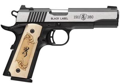 Browning 1911-380 Black Label Medallion .380 ACP 4.25" Barrel 8 Rnds - $697.32 + Free Shipping (Free Shipping on $100+ Orders)