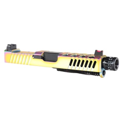 DTT 'Viva Velox" Rainbow 9mm Complete Slide Kit - Glock 19 Gen 1-3 Compatible - $174.99