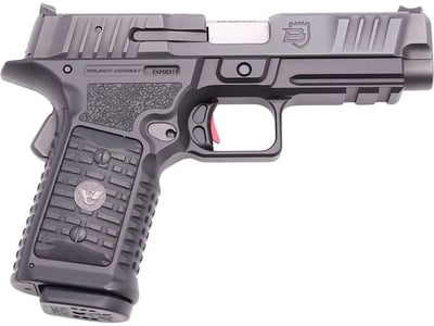 Wilson Combat Bulwark Compact 9mm Luger Pistol 4" Barrel 15+1 Round Black Nitride Slide Black Grip Black Frame - $1899.00 (Free Shipping on $100+ Orders)
