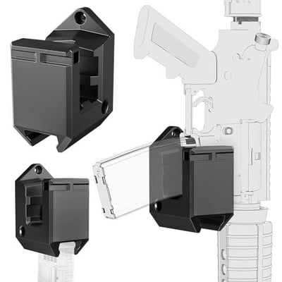 Upgraded AR15 Wall Mount for 223/5.56 Rifle & Magazine, Horizontal or Vertical AR Wall Mount Rifle Rack, Quick Defense Gun Holder, Heavy Duty 450lbs Weight Capacity, AR15 Rifle Wall Storage - $8.99 + FREE Shipping