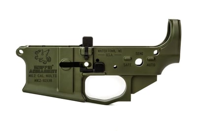 BLEM Griffin Armament MK2 AR-15 Lower Receiver, Warhawk Green - $208.95 