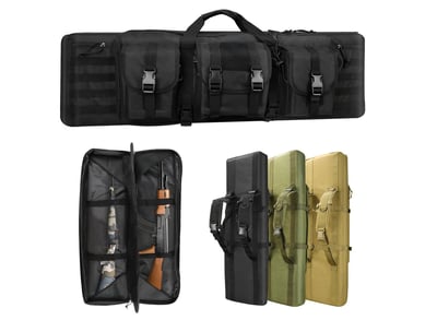 Double Rifle Bag, Tactical Long Rifle Backpack, Suitable for Outdoor Hunting Shooting (36in Black/ Army Green/ Khaki) - $29.89 + FREE Shipping