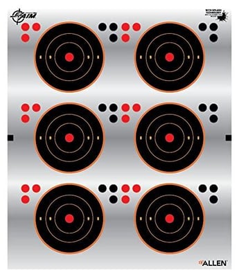 Allen Company EzAim 3 inch Aiming Dots, 6 Dots Per Sheet, 6 Sheets Pack, Multicolor, One Size - $9.94 (Free S/H over $25)