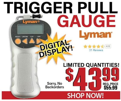 Lyman Electronic Digital Trigger Pull Gauge - $43.99
