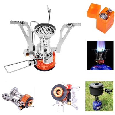 Camping Stove, Sahara Sailor Portable Collapsible Outdoor Camp Stove Butane Propane Burner for Gas Canisters with Piezo - $8.59 (Free S/H over $25)