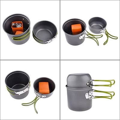 Petforu Camping Propane Canister Stove with Cooking Tool Set, 2 Piece - $17.59 + FS over $35 (LD) (Free S/H over $25)
