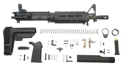 PSA 10.5" Carbine-Length 5.56 NATO 1/7 Phosphate MOE EPT SBA3 Pistol Kit With NiBr BCG & MBUS Rear - 5165449540 - $519.99 