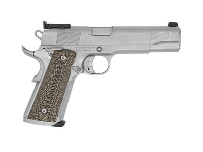 Tisas 1911 MATCH SS45M 45 ACP 5" G10 Target Grips, Stainless Steel Finish, 8 Rds - $884.85 (add to cart price) (Free S/H on Firearms)