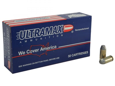 250 Rounds Ultramax Remanufactured 40 S&W 180 Grain Lead Conical Nose - $67.44 (Buyer’s Club price shown - all club orders over $49 ship FREE)