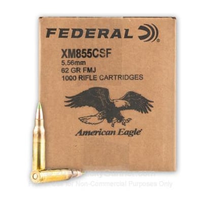 Preorder - 223 Remington (5.56x45mm) 55 gr FMJ Wolf Gold Ammo Case (1000rds  IN A 50 Cal AMMO CAN) - $306.99