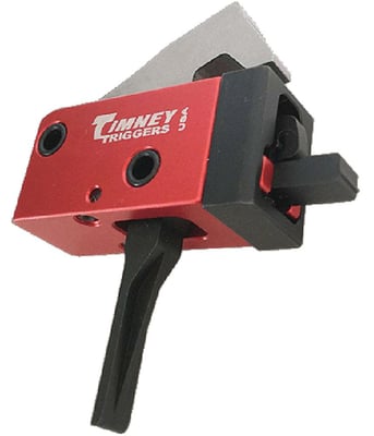 Timney Triggers 682-ST PCC Trigger AR Platform Black/Red Two-Stage Straight 2 lbs - $159.85