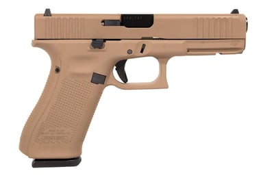 Glock 17 Gen5 9mm Full-Size Pistol with FDE Frame and Front Serrations (Made in USA) - $619.99 (Free S/H on Firearms)