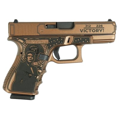Glock G19 Gen 3 4" 9mm 15rd Pistol "Trump 47th Victory" Bronze - GLPI1950203TV - $499.99 