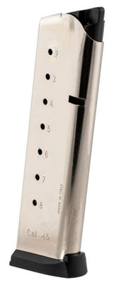 Mec-Gar Standard 8rd 45 ACP Fits 1911 Government Nickel Stainless Steel - $12.59 (Add to cart for best price) 