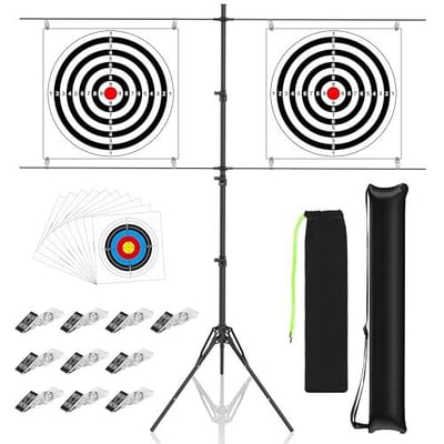 Ideagle Adjustable Target Stand for Shooting Range with 10pcs Target Papers for BB Gun, Airsoft and Shooting Practice - $17.59 After Code "V3Q6CMGV" + FREE Shipping