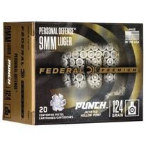 Federal Personal Defense Punch 9mm Luger 20 Rounds - FACTORY SECONDS - $11.99