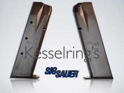 Sig-Sauer P226 9MM, 15-Round Blue Magazine - $39.95