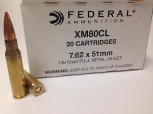 Federal Ammo 7.62X51mm 149 grain FMJ 20 rnds - $16.95