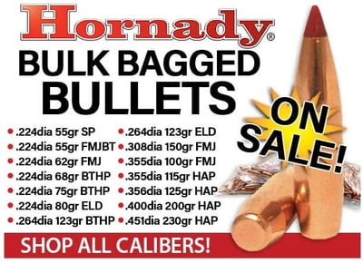 Hornady Bulk Bagged Bullets @ Midsouth Shooters Supply