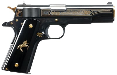Colt Firearms 1911 "Oscuro Y Oro" Black / Gold .38 Super 5" Barrel 8-Rounds - $2651.99 ($19.99 S/H on Firearms / $15.99 Flat Rate S/H on ammo)