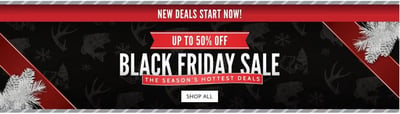 50% Off Cabela's/Bass Pro Shop Black Friday SALE