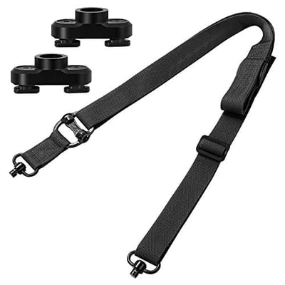 Gogoku Adjustable Rifle Sling with Swivel & Adapter for M-Rail Black - $6.49 with code "50LH3KJH" (Free S/H over $25)