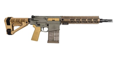 PSA Sabre-10A1 Forged 12.5" .308 Pistol w/Rifle Speed Gas Block and SBA-4 Brace, Moss Green - $1234.99 w/ code: cn3sabre5 + Free Shipping 