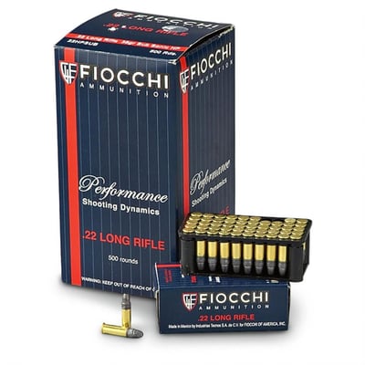 Fiocchi .22 LR 40 Grain Sub-Sonic HP 1000 Rounds (2 boxes) - $104.68 after code "SG4445" (Buyer’s Club price shown - all club orders over $49 ship FREE)