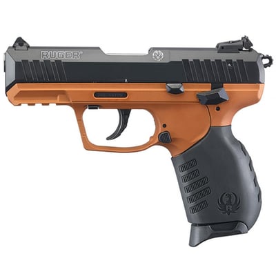 Ruger SR22 .22LR, 3.5", Black, Copper Suede Grip, 2x10rd Mags - $429.99 after code "WELCOME20"