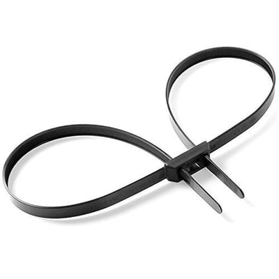 Length: 35.4” Flex Cuffs, 10Pcs Heavy Duty Zip Tie Handcuffs Restraint Disposable Police Nylon Double Cuffs with UV & Heat Resistant, 250 lbs Tensile Strength - Black - $9.99 + FREE Shipping