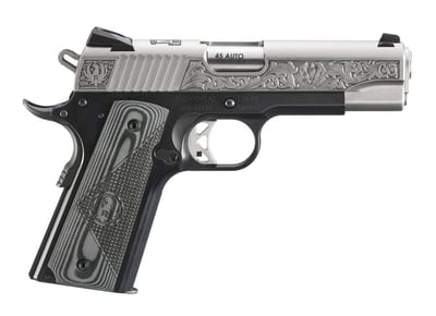 Ruger SR1911 45 ACP 7+1rd 4.25" Barrel Engraved Slide Southport CT Edition Pistol - $1195