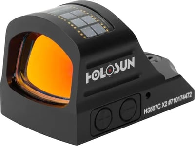 Holosun HS507C-X2 Reflex Sight 1x Selectable Red Reticle Solar/Battery Powered Matte - $309.99 + Free Shipping
