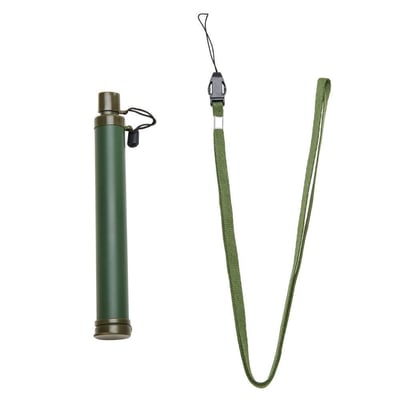 Pinty Army Green 99.9999% Purification Water Filter Life Emergency Straw Camping - $8.99 + Free S/H over $35 (Free S/H over $25)