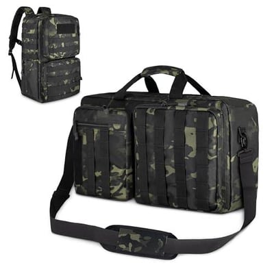 3 Way Tactical Backpack, Convertible Briefcase for 15.6 Inch Laptop, Satchel for Work/Travel/Business, Water resistant Shoulder Messenger Bag - $14.99 + FREE Shipping