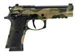 Beretta 92XI SAO, 9mm, 4.7" Barrel, 2- 18rd Magazines, Optics Ready, Splinter Camo - $599.99 