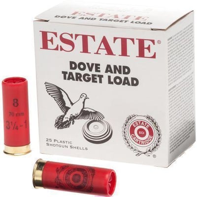 Estate Cartridge Dove Load 12 Gauge 8 Shotshells - $9