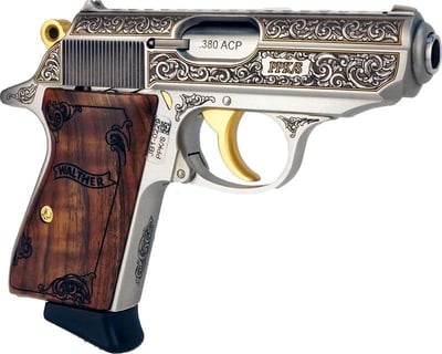 Walther PPK/S Exquisite Engraved .380 ACP 3.3" Barrel 7-Rounds - $1499.99 