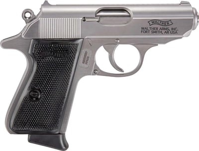 Walther PPK/S Stainless .32 ACP 3.3" Barrel 7-Rounds - $599.99 (Grab A Quote) ($19.99 S/H on Firearms / $15.99 Flat Rate S/H on ammo)