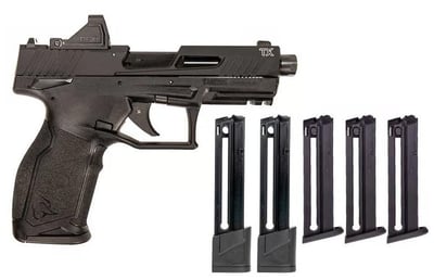 TAURUS TX22 T.O.R.O. 22LR 4.6" TB w/ 2x22rd + 3x16rd + Viridian RFX11 Green Dot - Black - $399.99 (FREE Shipping on Firearms)