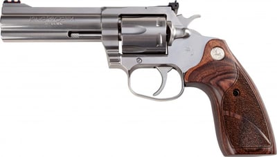 Colt Firearms King Cobra Target Revolver Stainless / Wood .357 Mag 4.25-inch 6Rds - $875.99 ($9.99 S/H on Firearms / $12.99 Flat Rate S/H on ammo)