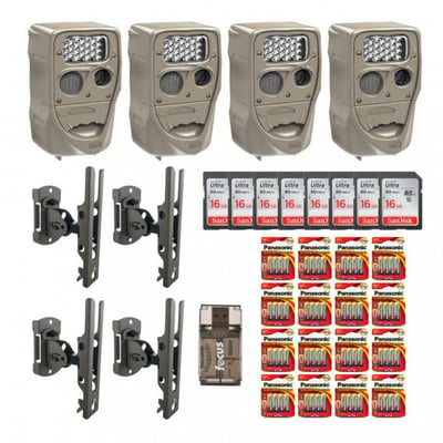 Cuddeback 20MP IR Trail Camera (4-Pack) with Mounts, Batteries and 16GB SD Cards Bundle - $599.99 (Free S/H)