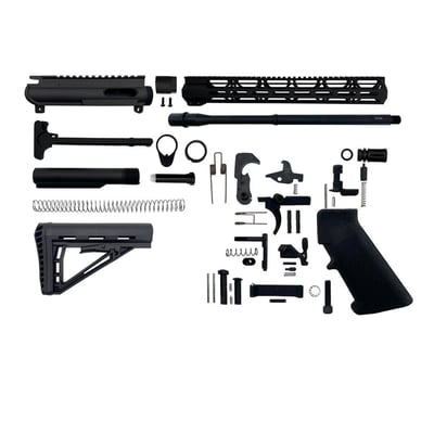 9mm 'Stinger Series' 16" Nitride Builder Kit / 1:10 Twist / 15" MLOK Handguard - $299.99