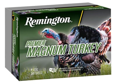 Remington Premier Magnum Copper-Plated Turkey 3" 12 Gauge Ammo 4, 5/box - $7.89 