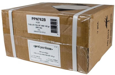 PPU M80 Bulk Pack 7.62x51/.308 Win 145 gr FMJBT 2835 fps 500/ct - $627.99 (Free S/H over $49 + Get 2% back from your order in OP Bucks)