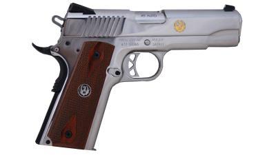 Ruger SR1911 Custom 45 ACP 4.25" 7Rd High Polish Gold - $828