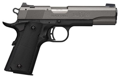 Browning 1911-22 Black Label 22LR Rimfire Pistol with Tungsten Slide Finish - $521.99