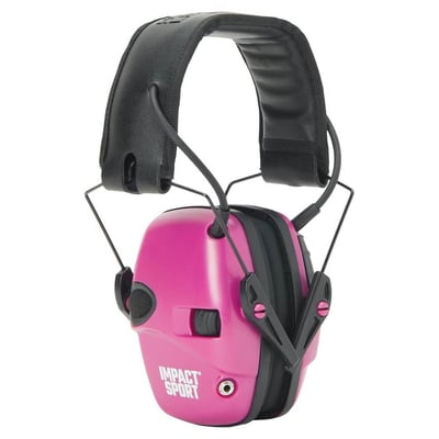 Howard Leight Impact Sport Women's Electronic Shooting Earmuff, Pink - $15.95