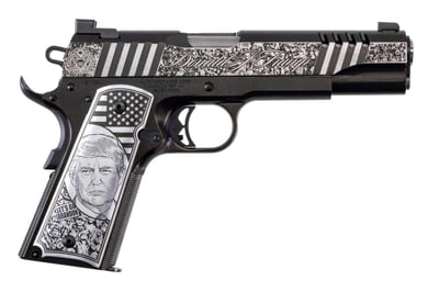 Auto Ordnance 1911 "Trump Rally Cry" 5" 7rd .45 Pistol, Stainless Steel - $1499.99